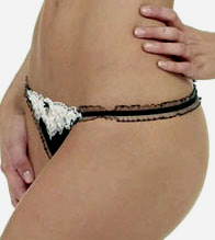 G-strings on a beautiful woman