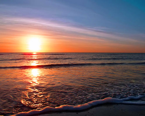 Colorful Beach Sunset