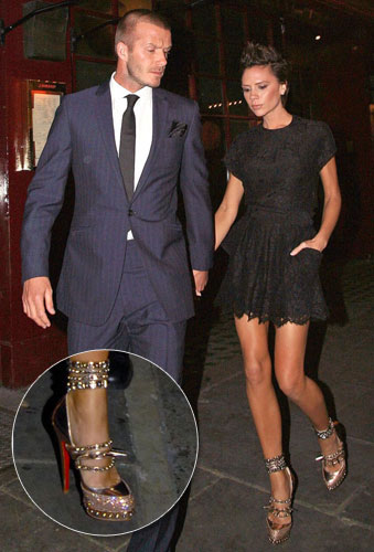 Victoria Beckham in Christian Louboutin Shoes