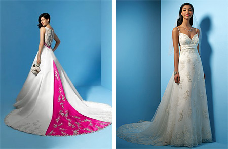 Most wedding dress designers now focus on Greek silhouette and Empire style