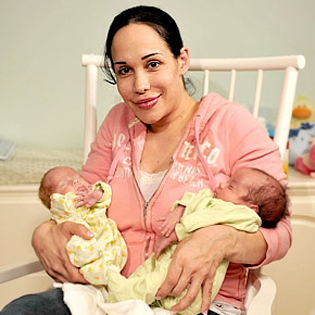 Nadya Suleman with Kids