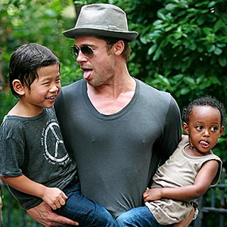 brad pitt adopted children