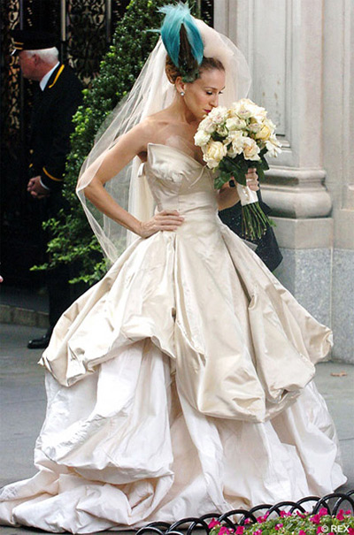  completely white as traditional bridal gowns