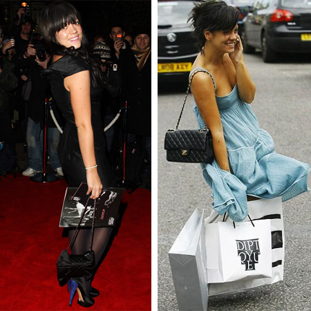 lily allen chanel. Lily Allen with Chanel Bags