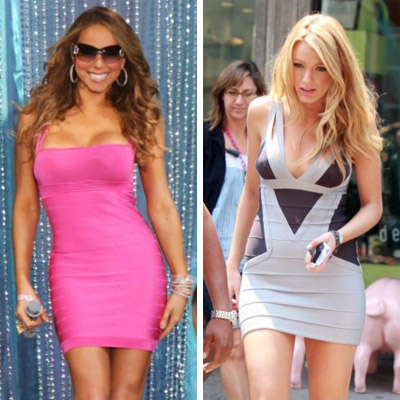 Mariah Carey and Blake Lively Bandage Dresses