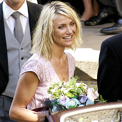 cameron diaz. Cameron Diaz Wedding Bouquet