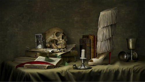 Christian Louboutin Shoe and Skull