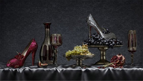 Christian Louboutin Shoes and Grapes