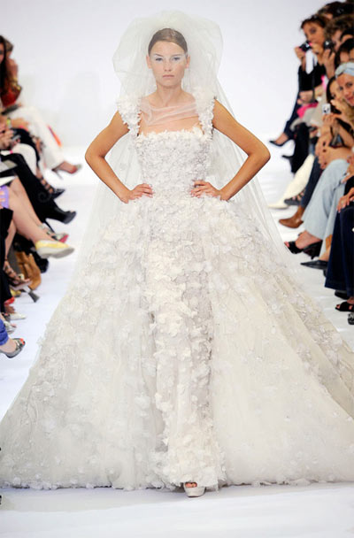 Elie Saab Wedding Dress Source of the images stylecom