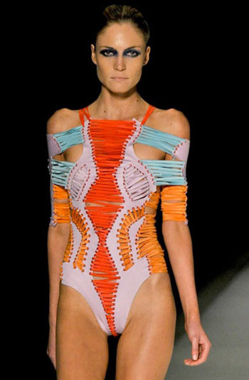 Luiza Bonadiman Colorful Swimsuit