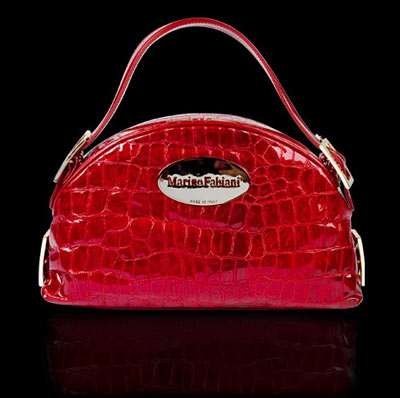 Marino-Fabiani-Lacquered-Leather-Handbag