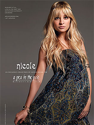 nicole richie boho hair. Nicole Richie Maternity