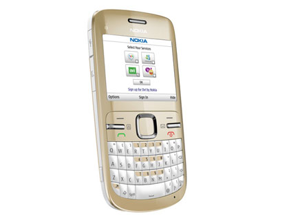 nokia c3. Nokia C3 Golden White