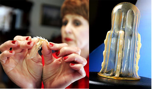 women condom image. Anti-rape female condom