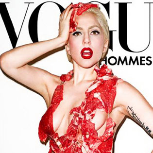 Lady Gaga in Raw Meat costum Lady Gaga in Raw Meat costum