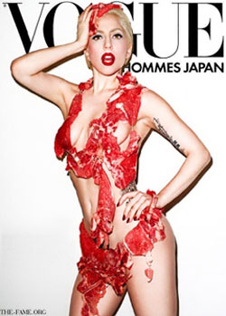 Lady Gaga in Raw Meat costum Lady Gaga in Raw Meat costum