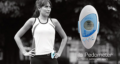 Woman wearing Ila Sport Pedometer