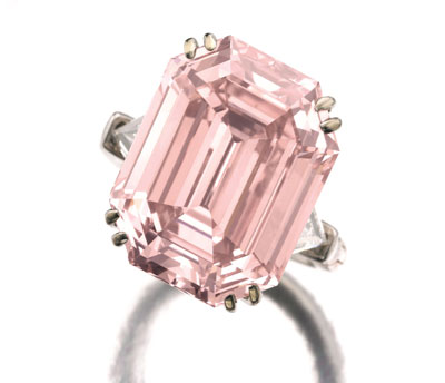 Pink Ring on 10 Carat Pink Diamond Sold At Sotheby S   News   Geniusbeauty Com