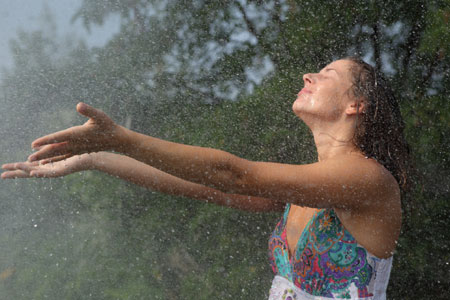 Woman, nature