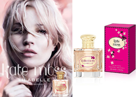 The famous model Kate Moss announces a new fragrance Lilabelle 