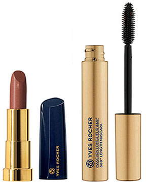 Yves Rocher Holiday Makeup Lipstick and Mascara