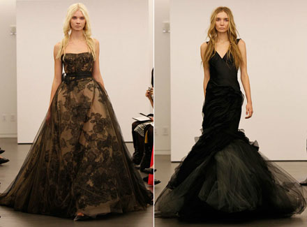 Black Wedding Dresses by Vera Wang