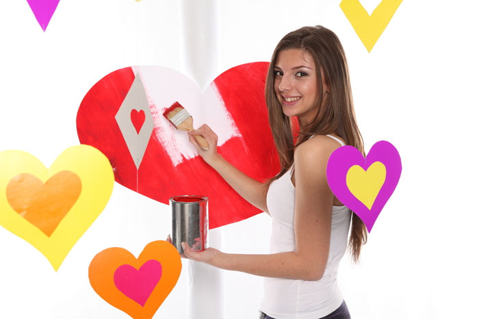 woman-love-valentines-day-paint-hobby