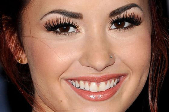 fake lashes eyelashes eye eyes damage makeup eyelash health wear beauty synthetic dust shadow natural demi lovato