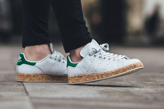 adidas originals stan smith lux with cork sole trainers