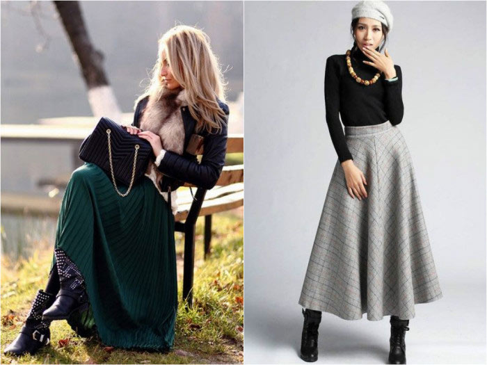 long skirt winter