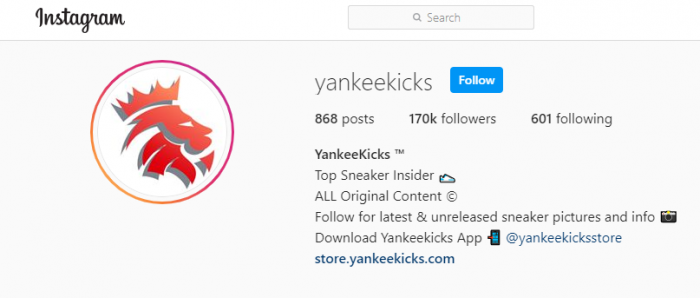 YankeeKicks – the hot name in sneaker retail today