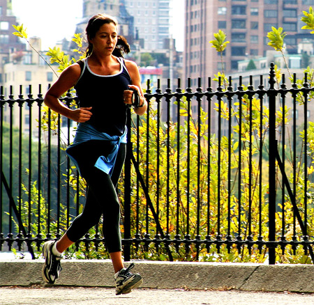 Girl Jogging