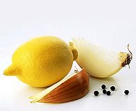 Cold Treatment. Lemon-onion Salad