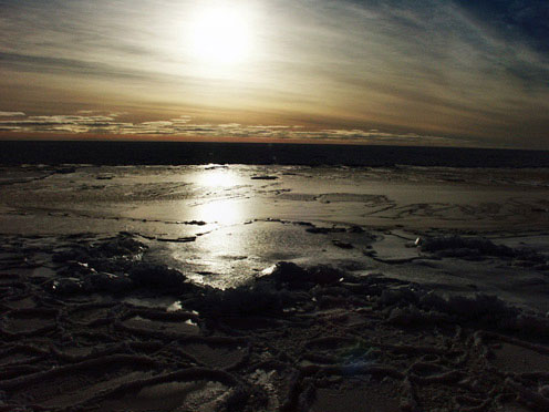 Sunset Antarctica Coast