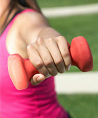 Woman with Dumbbells