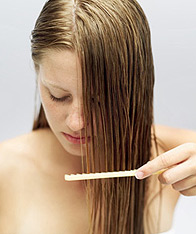 Woman Washing Hair