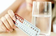 Woman Taking Contraceptive Pills