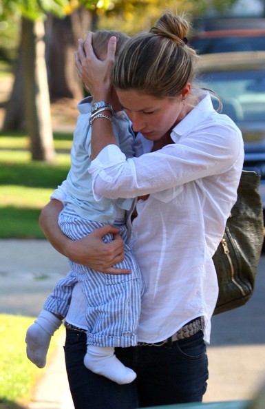 Gisele Bundchen with Tom Brady's Son