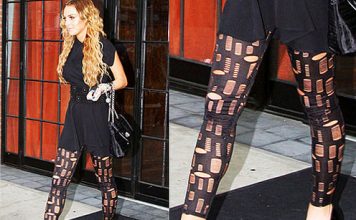 Lindsay Lohan Launches Torn Leggings Line