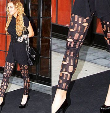 Lindsay Lohan Launches Torn Leggings Line