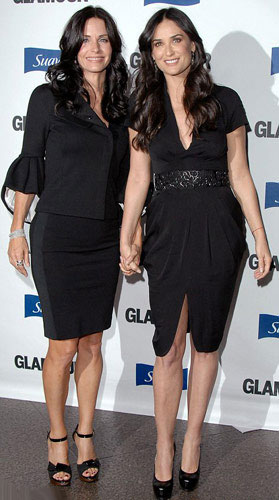 Courteney Cox and Demi Moore