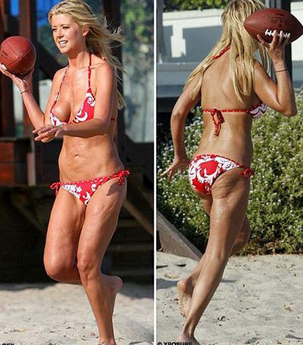 Tara Reid on the Beach