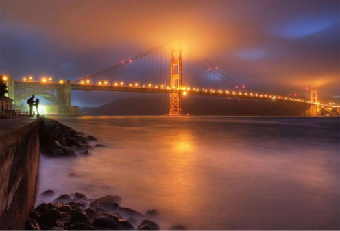 Bridge in Fog
