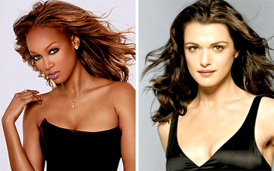 Tyra Banks and Rachel Weisz