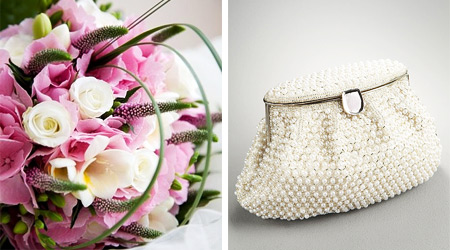 Wedding Bouquet and Clutch