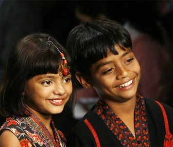 “Slumdog Millionaire” Kids Made a Catwalk Debut