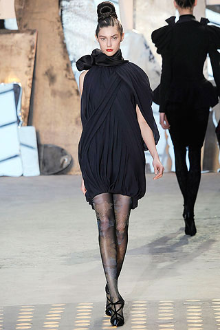 Christian Lacroix Black Minimalistic Dress