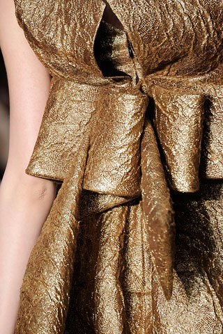 Christian Lacroix Golden Ruffle Detail