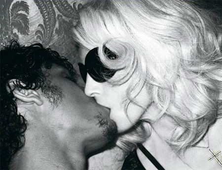 Madonna and Jesus Kissing