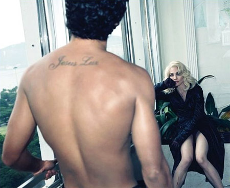 Madonna and Jesus Luz for W Magazine